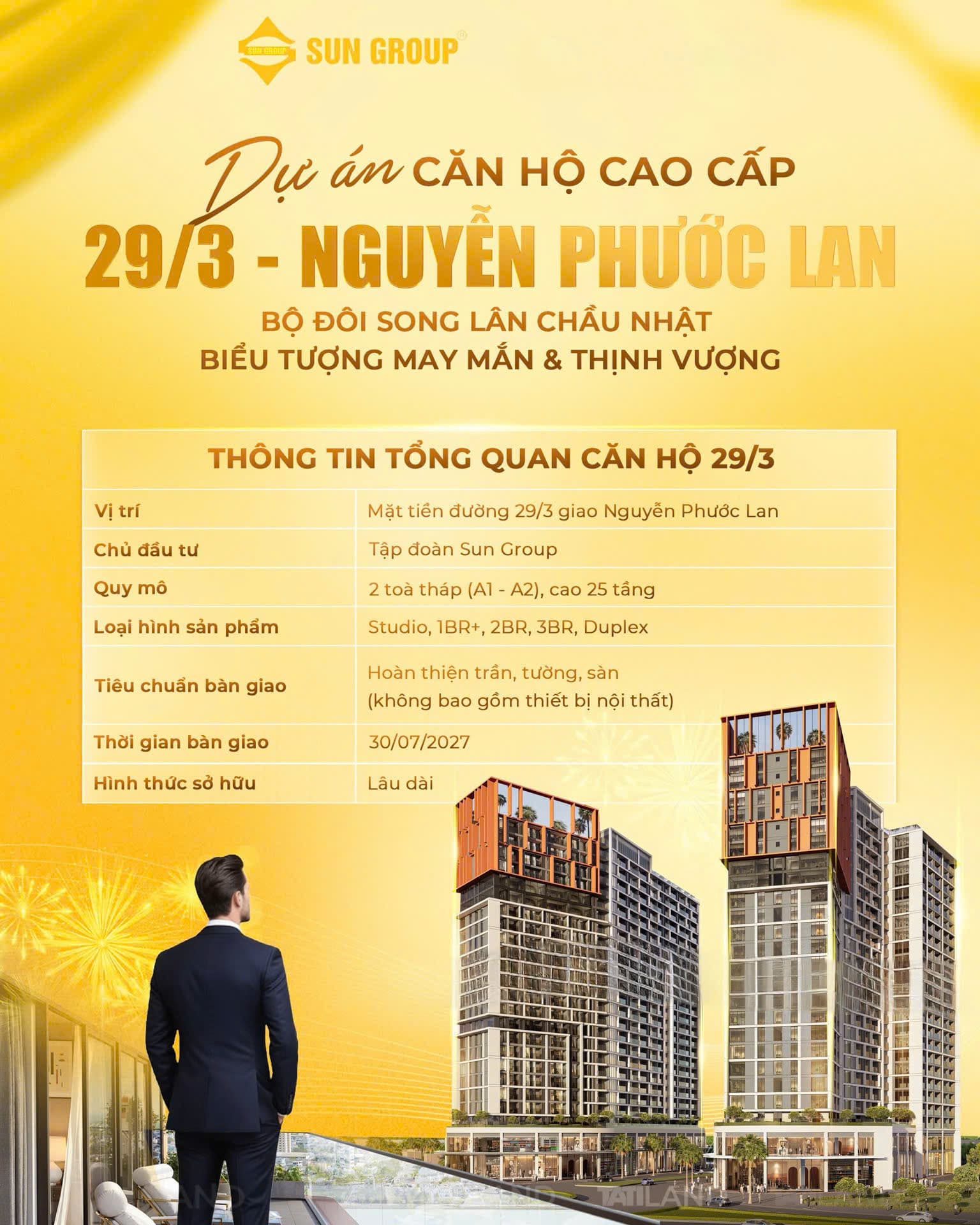 Tổng mật bằng dự án Sun Symphony Residence