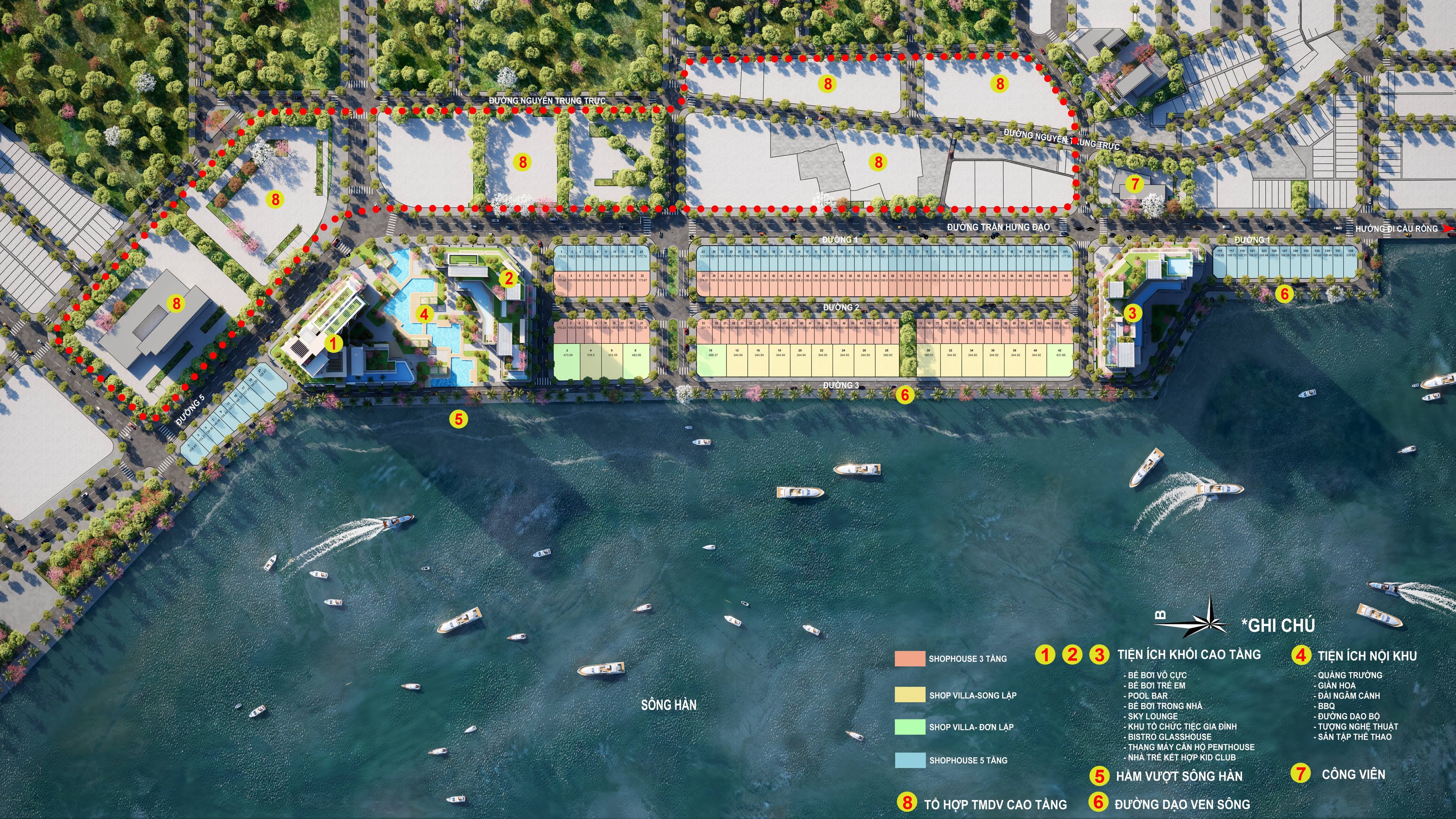 Tổng mật bằng dự án Sun Symphony Residence