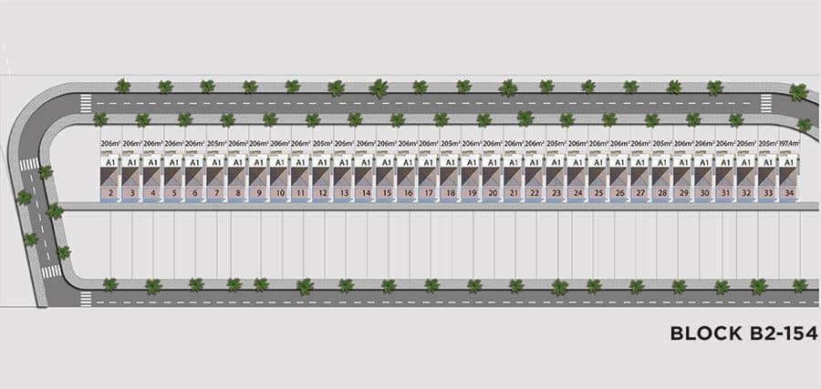 Mặt Bằng Khu Shophouse Ven Sông Nam Hòa Xuân, Thuộc Block B2-154.