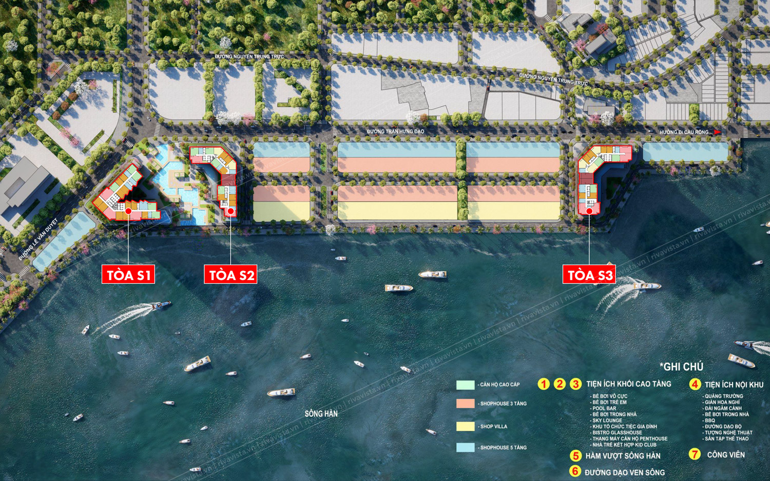 Vị trí đắc địa thuận lợi của Sun Symphony Residence