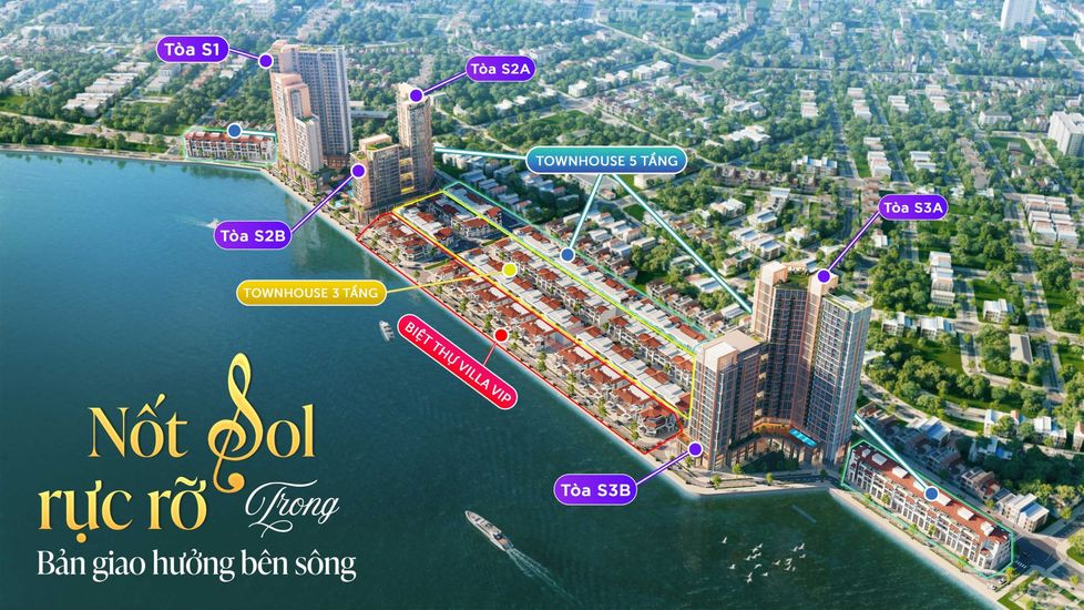 Vị trí đắc địa thuận lợi của Sun Symphony Residence