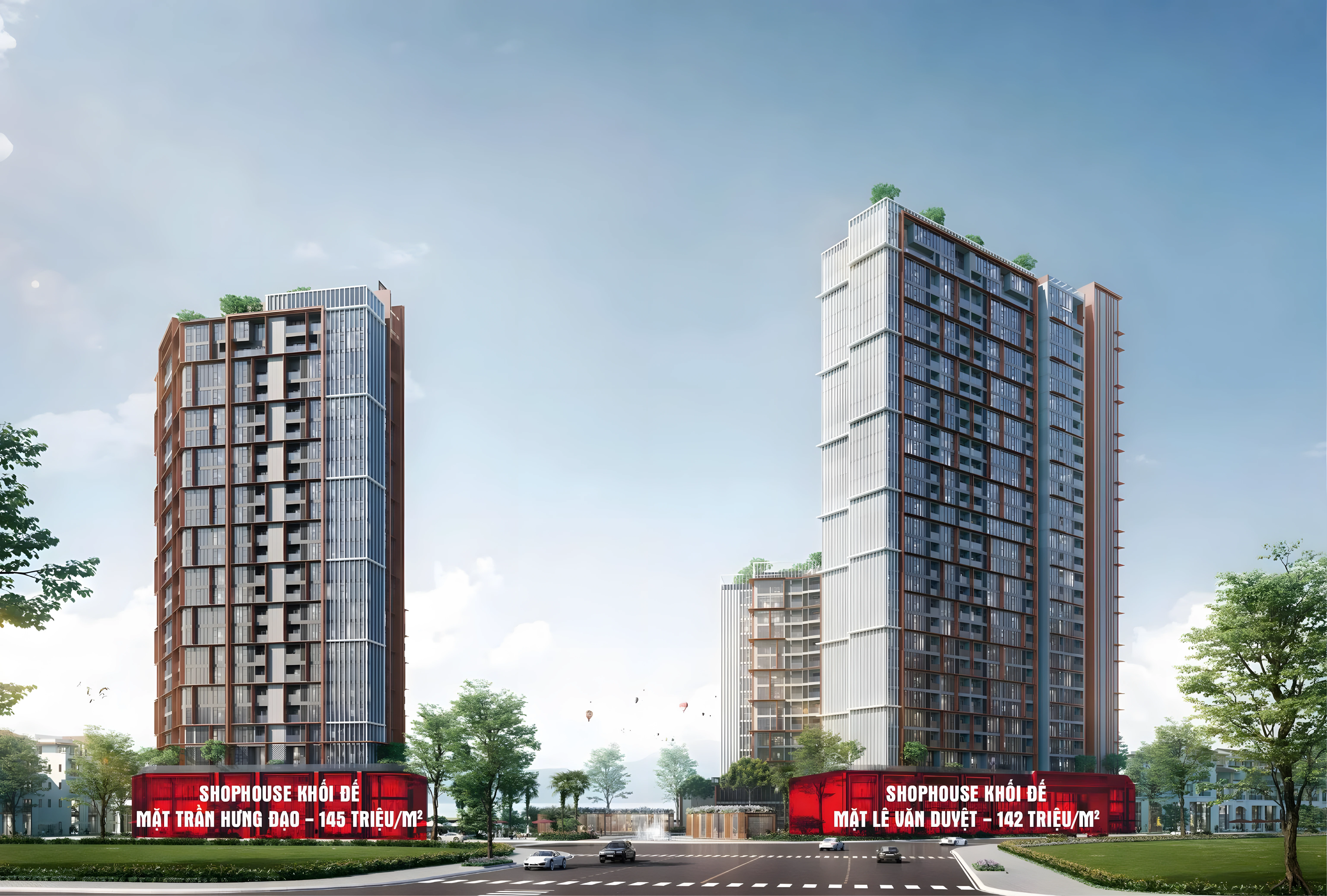 Giá bán dự kiến của Shophouse khối đế Sun Symphony Residence