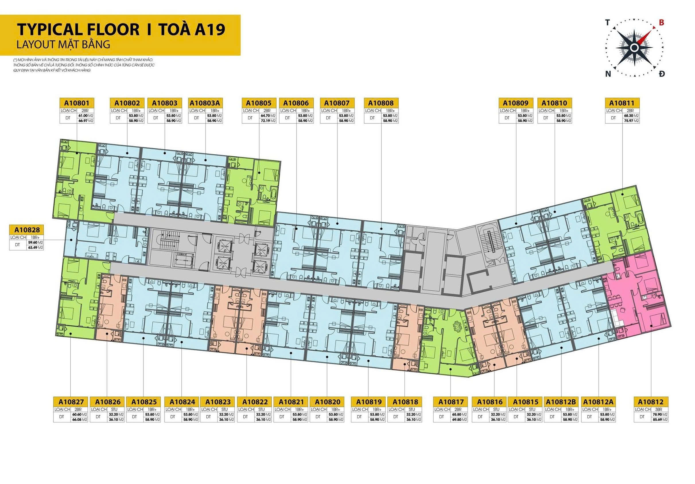 Thông tin layout tòa A1