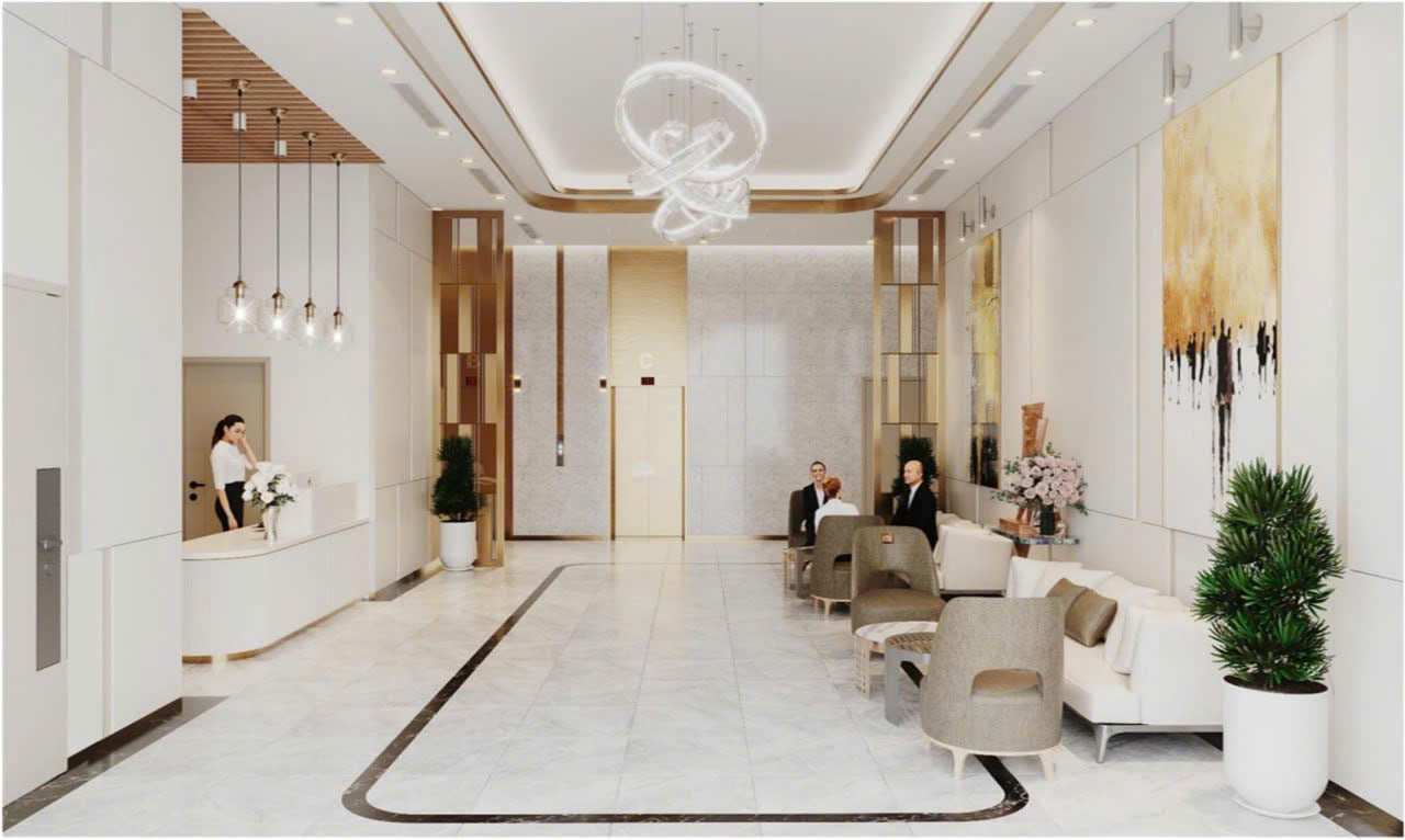 Sảnh lễ tân thiết kế 5 sao
