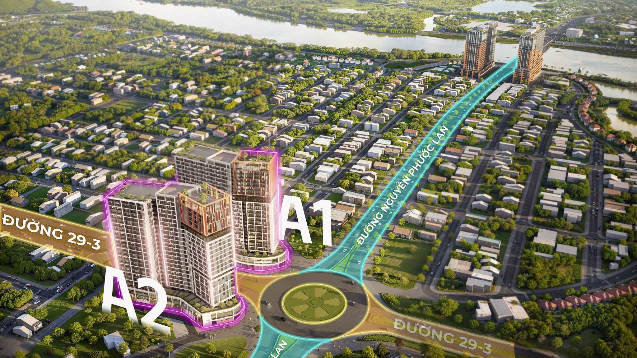 Vị trí đắc địa thuận lợi của Sun Cora Tower