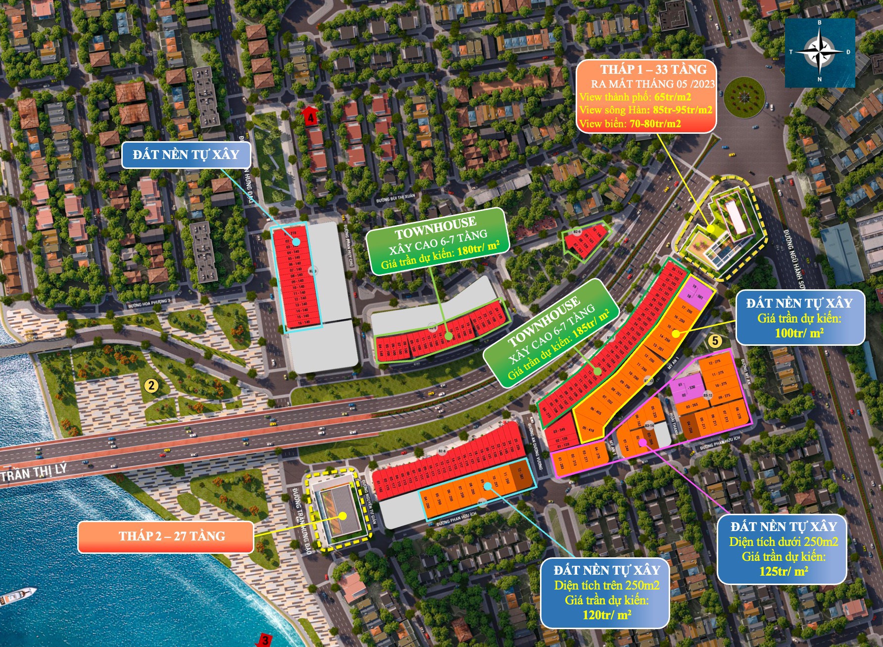 Giá rumo phân khu thấp tầng The Cosmo