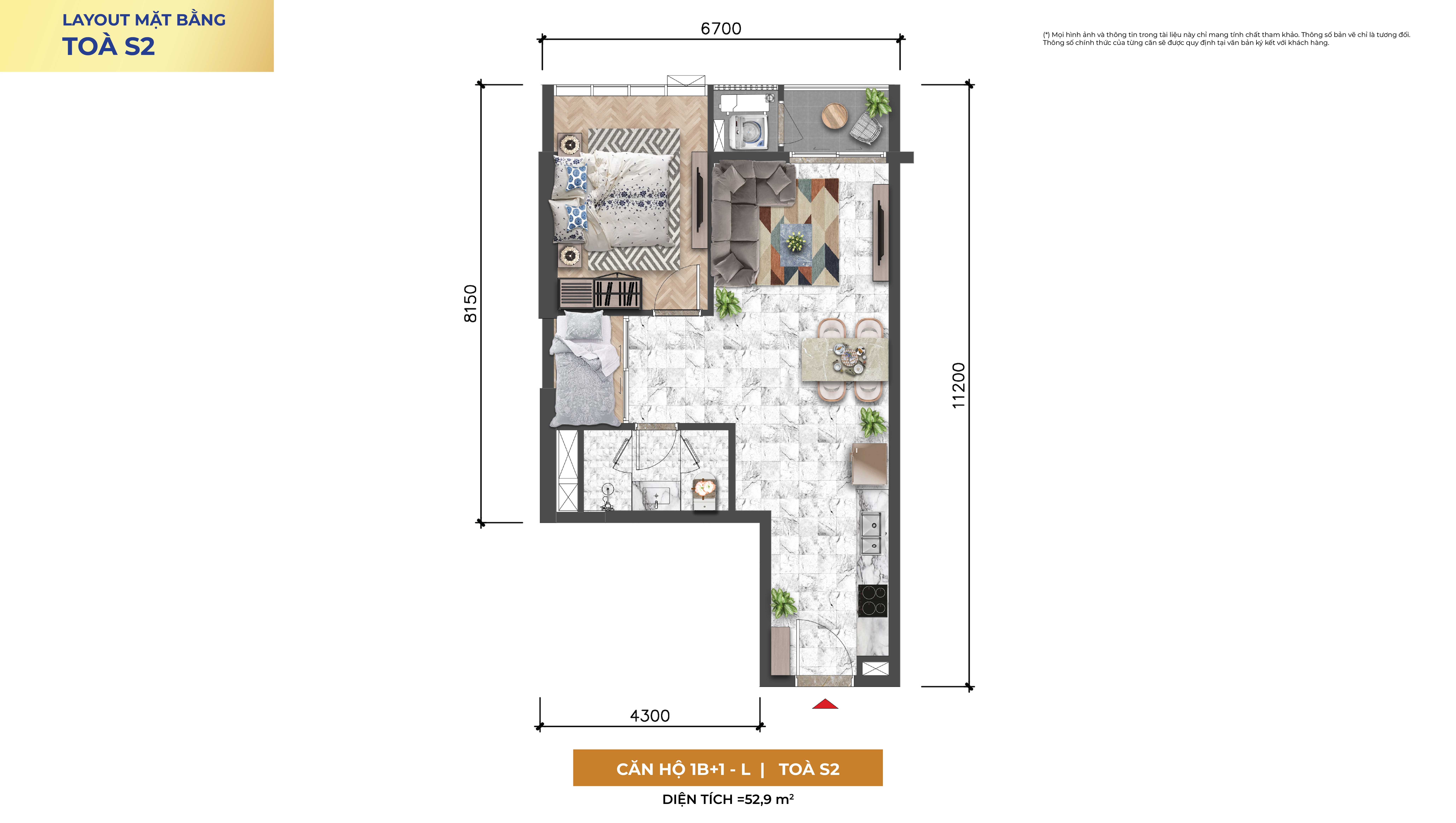 Layout mặt bằng dự án Căn hộ cao cấp