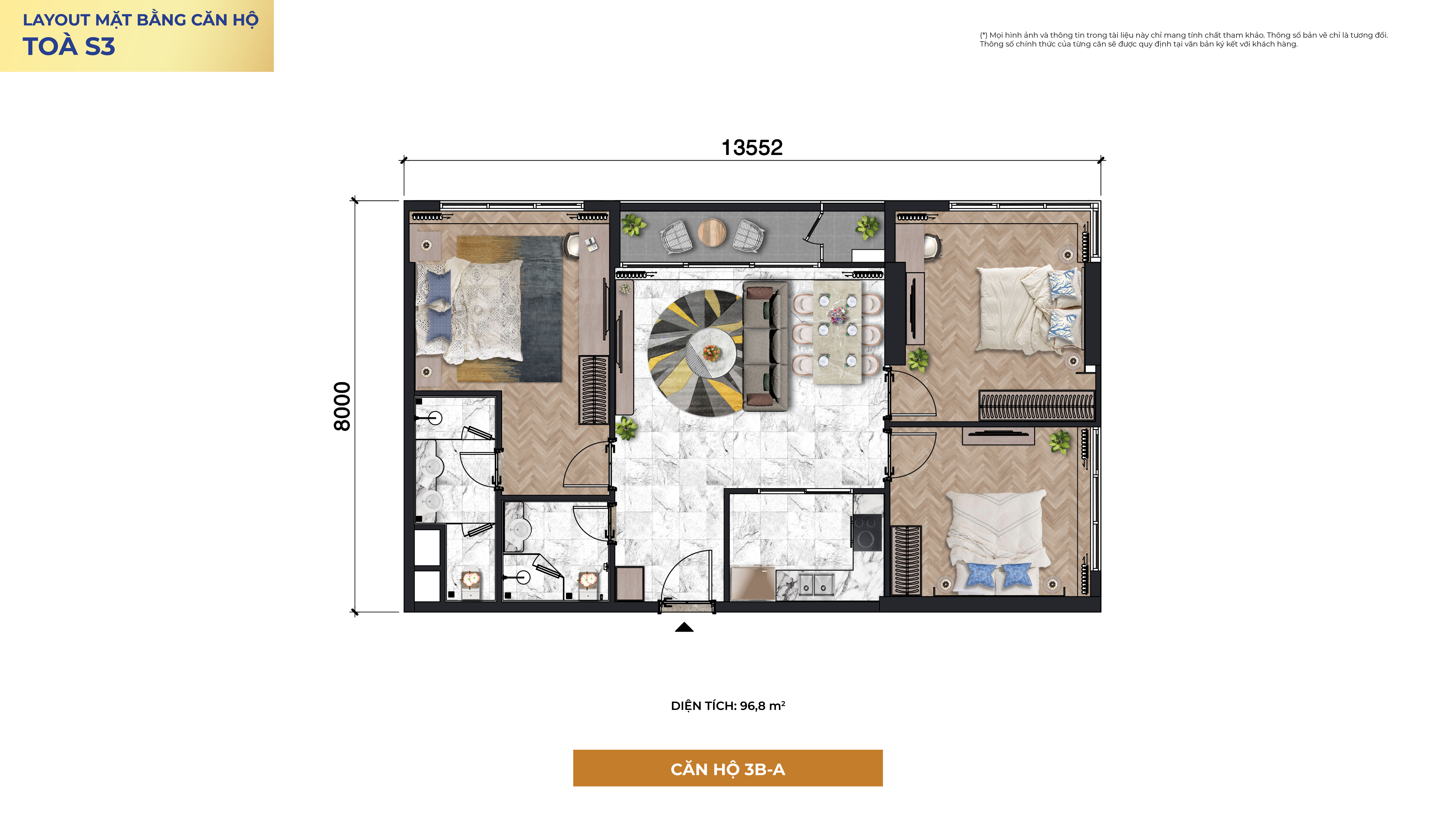 Layout mặt bằng dự án Căn hộ cao cấp