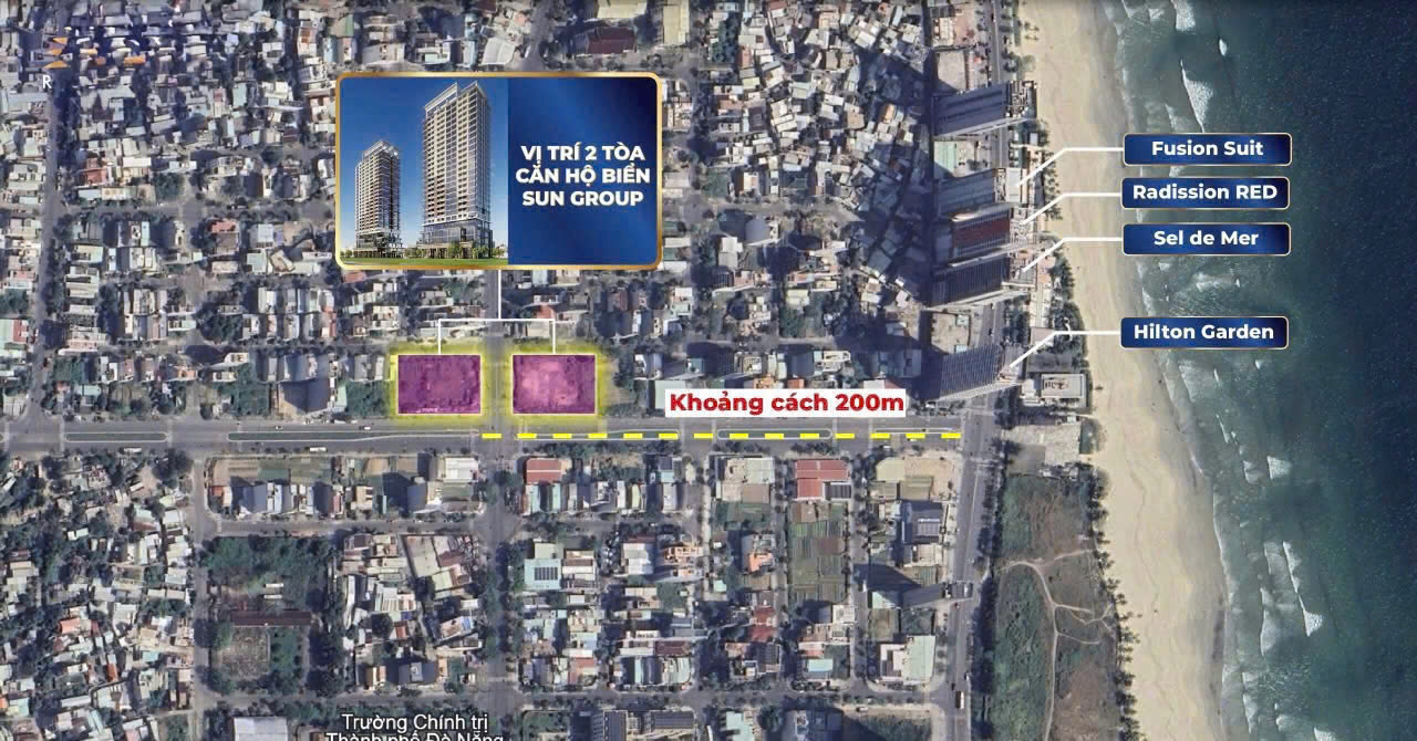 Vị trí đắc địa thuận lợi của Sun Symphony Residence