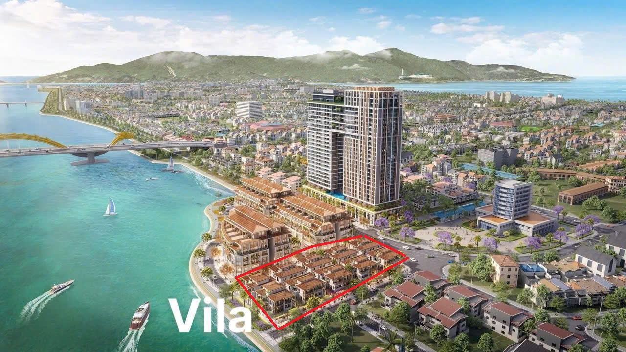 Dãy biệt thự Villa The Rio Gần Sông Hàn Đà Nẵng